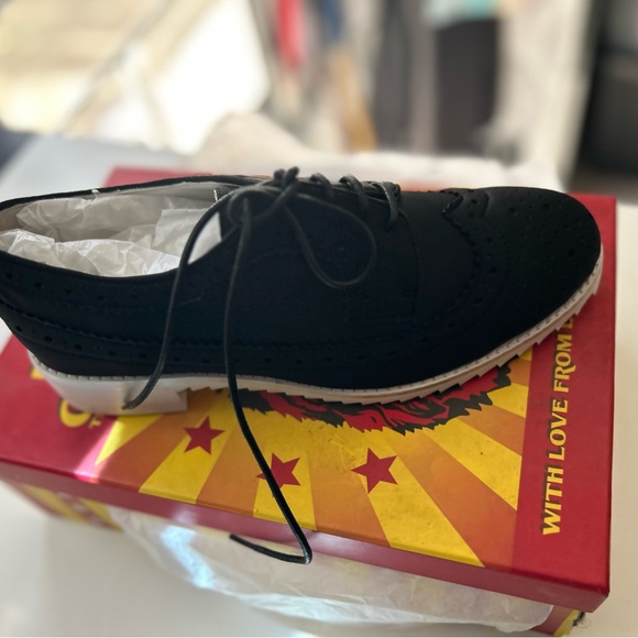 JEFFREY CAMPBELL - NIB “Townsend-2” Black Neoprene Oxford - Picture 3 of 4